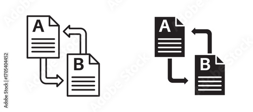 Compare icons set for apps and web.