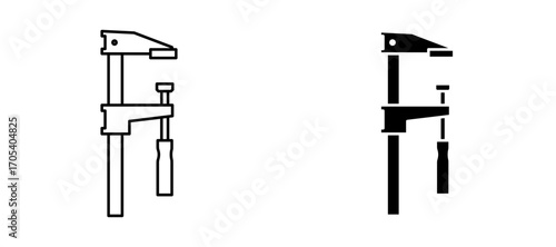 Clamp icons set for apps and web.