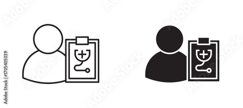 Check up icons set for apps and web.