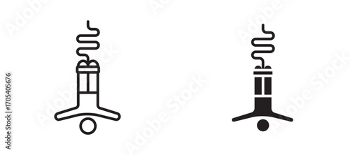 Bungee jumping icons set for apps and web.