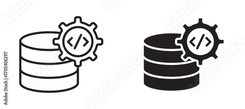Backend icons set for apps and web.
