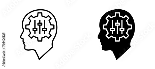 Adaptation icons set for apps and web.