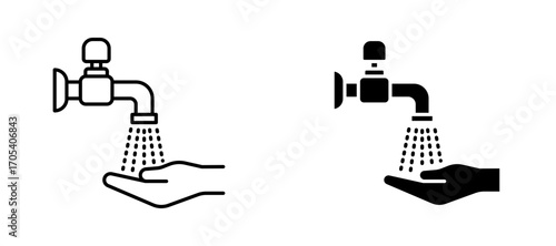 Ablution icons set for apps and web.