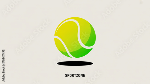 Tennis ball illustration, a symbol of sports and recreation, inviting players to engage in friendly competition