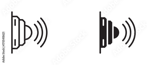 Infrared Icon set in black color for ui designs