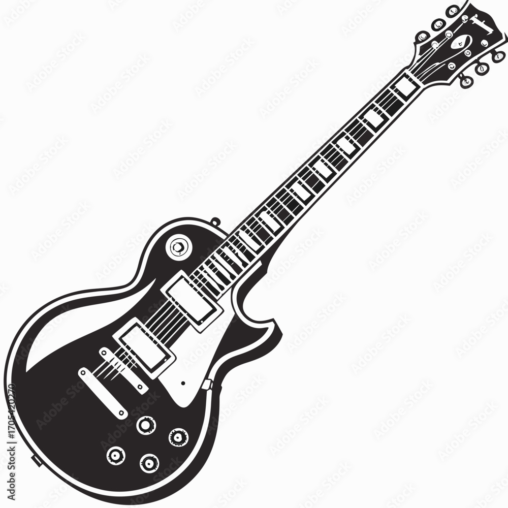 Obraz premium electric guitar vector illustration