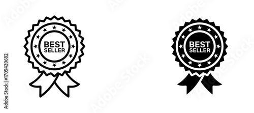 Best seller Icon set in black color for ui designs