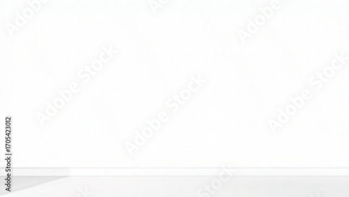 Wallpaper Mural An empty white room with a white wall and a white floor creating a minimalist aesthetic design space Torontodigital.ca