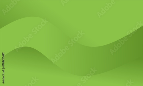 abstract simple green wave background which is suitable for simple background display