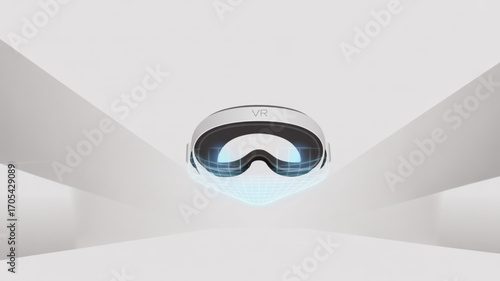 Sleek and modern vr headset showcasing cuttingedge technology for immersive virtual reality experiences