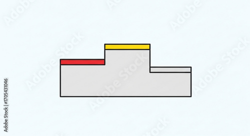 Celebrate Your Achievement with a Classic Winner's Podium, A Symbol of Success and Victory, Perfect for Awards and Recognition, Conquering Goals, and Achieving Milestones