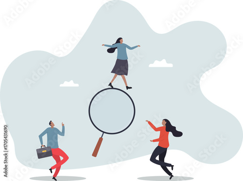 Chosen candidate, winning applicant to get new job, HR or human resources, hire outstanding candidate, employment and recruitment .about a man and his life.