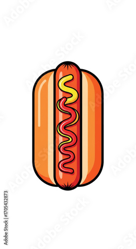 Delicious Hot Dog with Mustard.