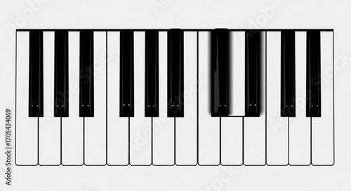 Piano keys offer musical expression, composing melodies, harmonious chords, keyboard instrument, musical scale, piano performance, playing piano, music lessons, musical education, learn piano, music.