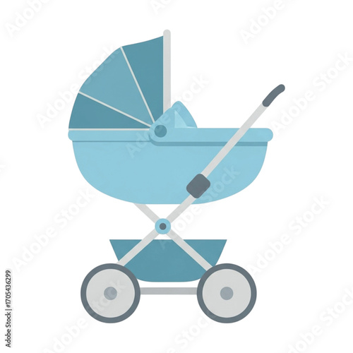 Blue Baby Stroller for Newborns.
