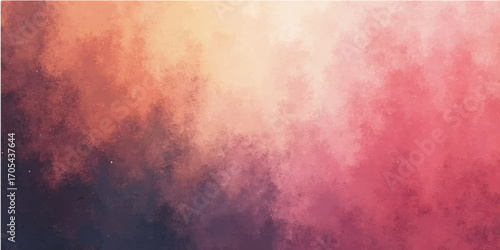 Vintage textured paper with fiery orange and yellow paint strokes