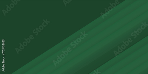 Green divided diagonally abstract background. Simple rectangle design. Design for banner, header, footer, etc.