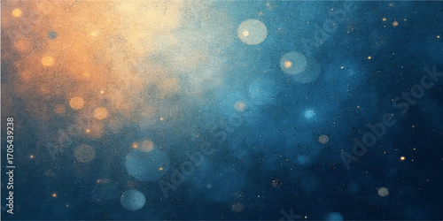 Rain drops on a window with blurred bokeh lights and a glowing night sky background