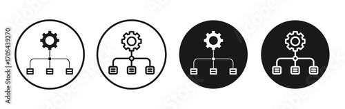 Workflow icons vectors for apps and web.