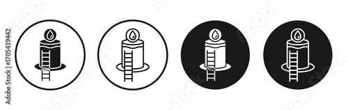 Water tank icons vectors for apps and web.