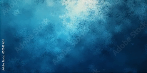 A deep blue grunge texture with a dark stormy sky and a subtle light