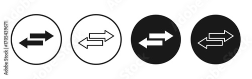 Transfer icons vectors for apps and web.