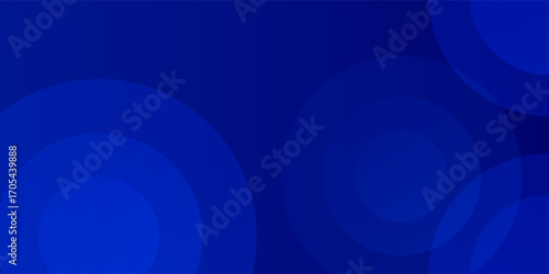 Abstract blue circle gradient background. Dark blue circles shapes graphic. Modern vector editted. EPS 10 illustration.