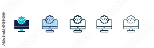 Software icons vectors for apps and web.
