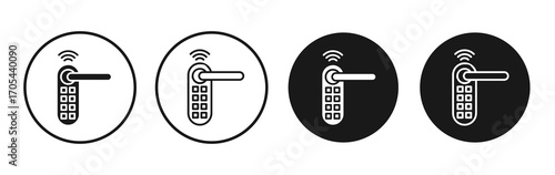 Smart lock icons vectors for apps and web.
