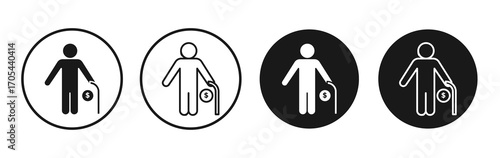 Retirement icons vectors for apps and web.