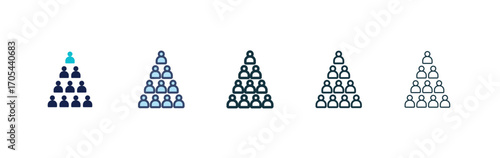 Ponzi scheme icons vectors for apps and web.