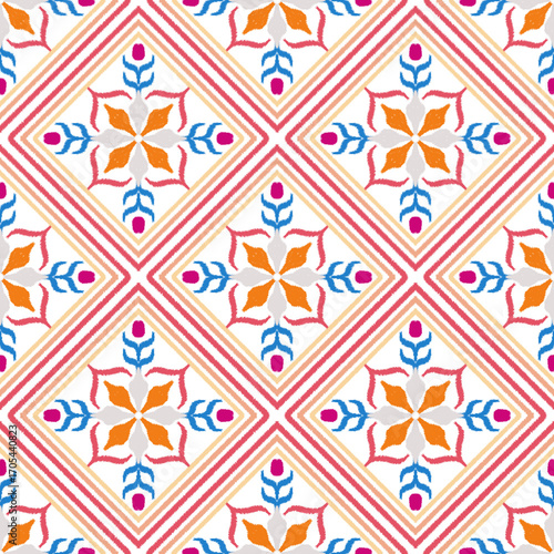 Seamless floral weaving