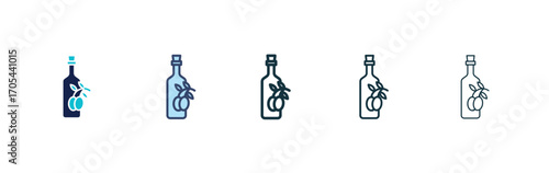 Olive oil icons vectors for apps and web.