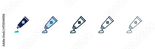 Ointment icons vectors for apps and web.