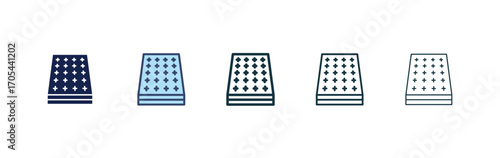 Mattress icons vectors for apps and web.