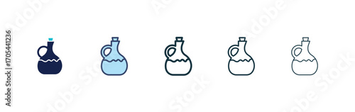 Massage oil icons vectors for apps and web.