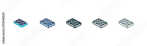 Mattress icons vectors for apps and web.