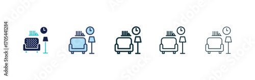 Lounge icons vectors for apps and web.