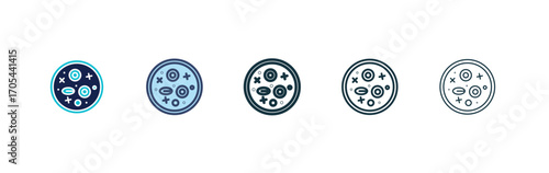 Leukemia icons vectors for apps and web.