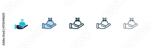 Inheritance law icons vectors for apps and web.