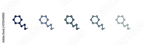 Hormones icons vectors for apps and web.