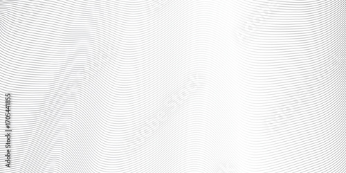 Thin stroke curve pattern line stripes | Decorated random futuristic technological background | Modern silver-gray line vector illustration