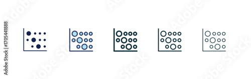 Heat Map icons vectors for apps and web.