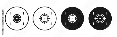 Focus icons vectors for apps and web.