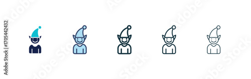 Elf icons vectors for apps and web.
