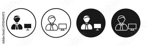 Cashier icons vectors for apps and web.
