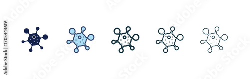 Cancer icons vectors for apps and web.
