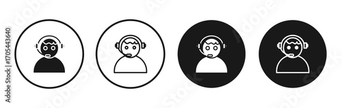 Callcenter icons vectors for apps and web.