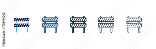 Barrier icons vectors for apps and web.