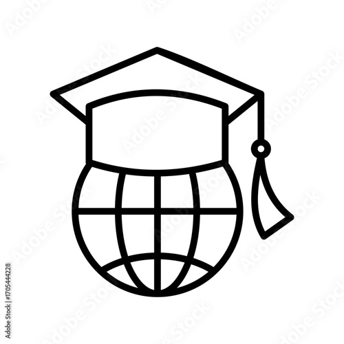 Global Outline Icon